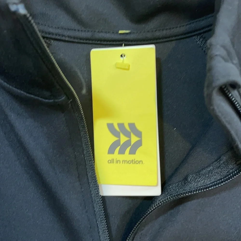 Women's Zip-Front Jacket - All in Motion™ Black  and Blue, New and Never Worn 9 - Picture 9 of 10